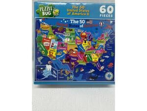 The 50 United States of America II Puzzle - 60 Pieces